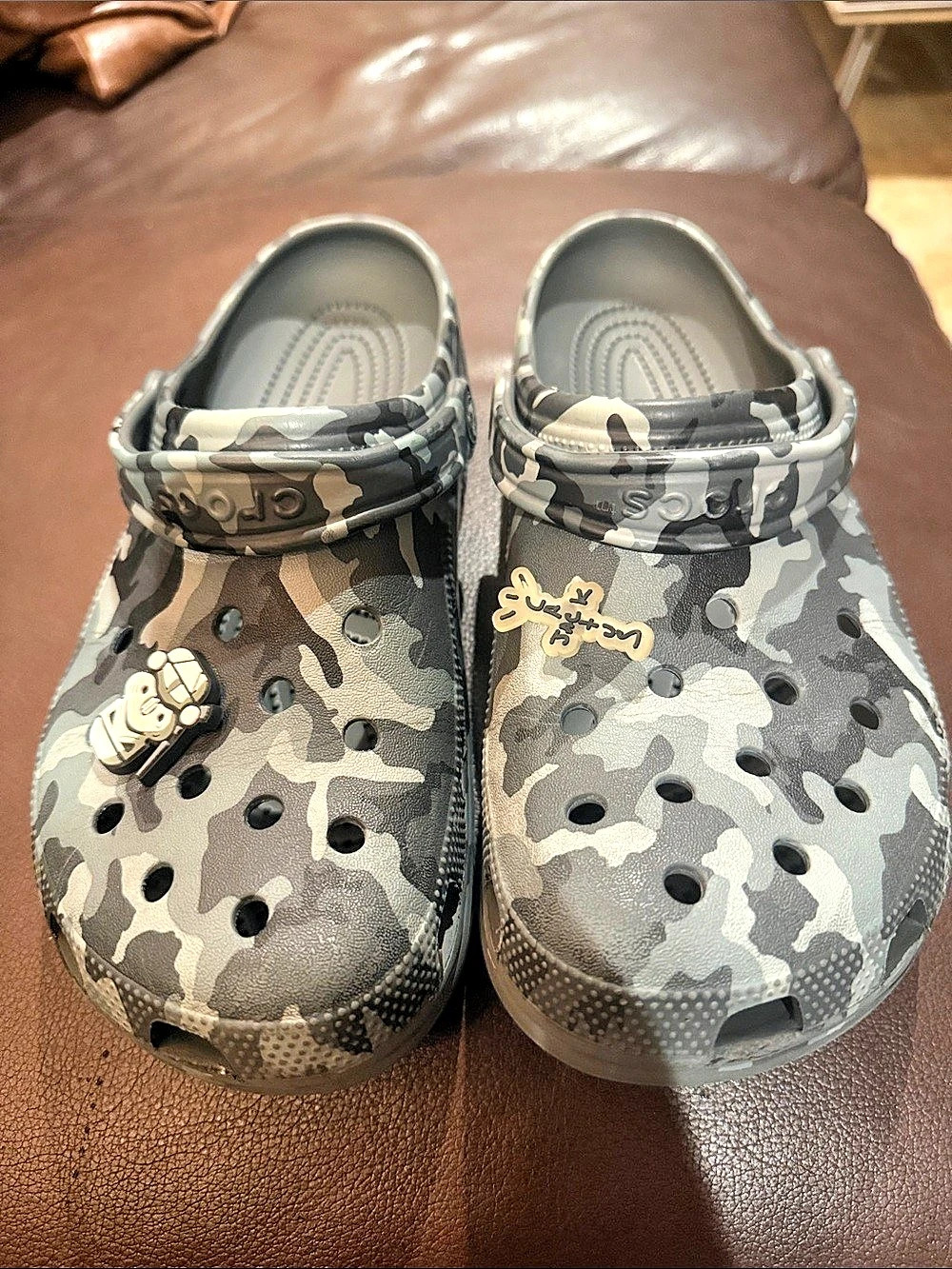 Crocs Classic Camouflage Clog Camo Gray & Green US 10/12